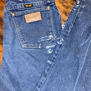 Super distressed vintage wranglers